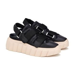 AGL Traspy Strappy Sneaker In Nero-nero 10